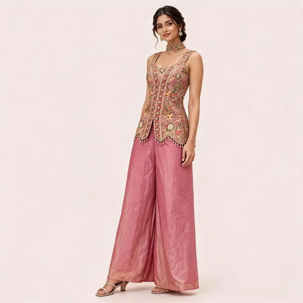 Pink_Fendi_Top_With_Palazzo_Set_For_Women