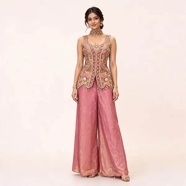 Pink_Fendi_Top_With_Palazzo_Set_For_Women