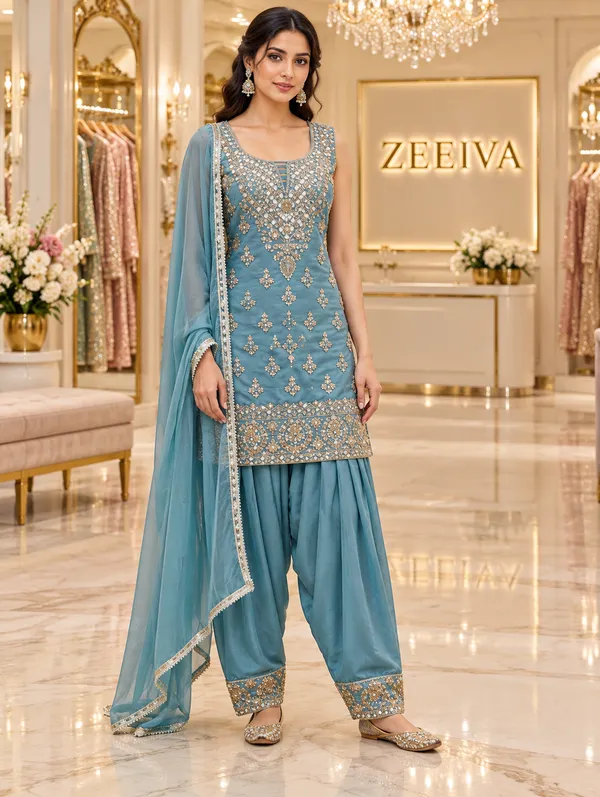 Blue_Embroidered_Straight_Kurta_Set_for_Women