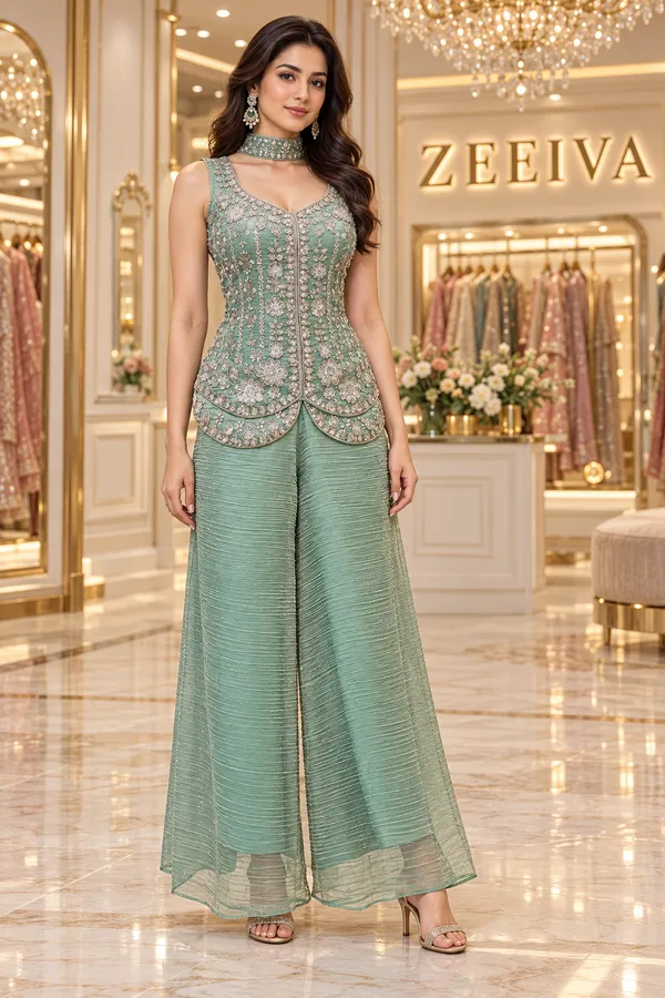 Mint_Green_Embroidered_Peplum_Palazzo_Set_for_Women