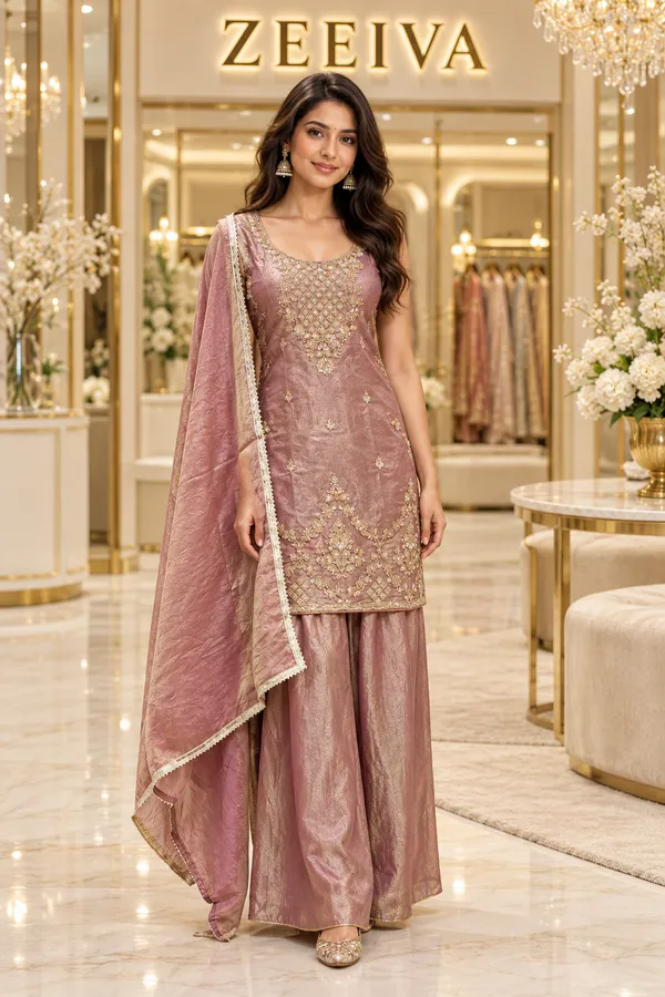 Mauve_Embroidered_Kurta_Sharara_Set_For_Women