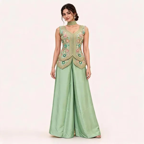 Green_Rangoli_Sharara_Set_For_Women