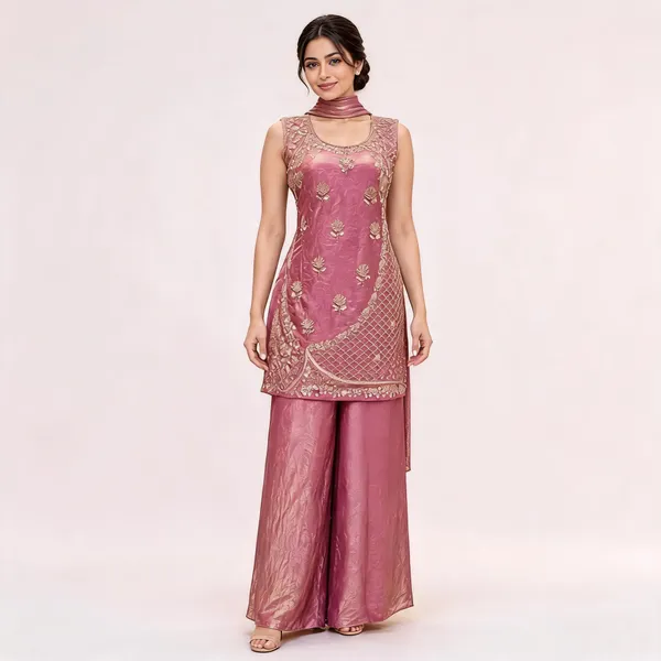 Pink_Fendi_Kurta_Set_For_Women