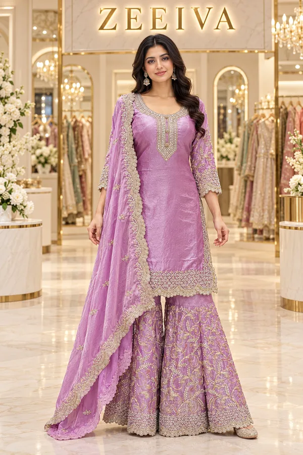 Lavender_Silk_Blend_Embroidered_Sharara_Suit_Set_for_Women