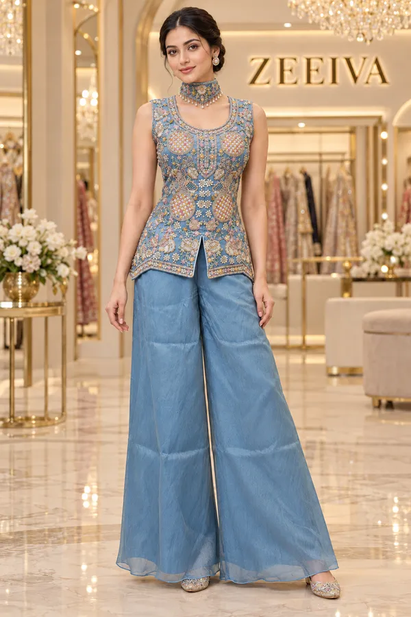 Blue_Embroidered_Sleeveless_Kurta_Palazzo_Set_for_Women