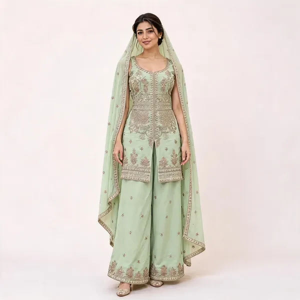 Mint_Green_Georgette_Salwar_Suit_Set_For_Women