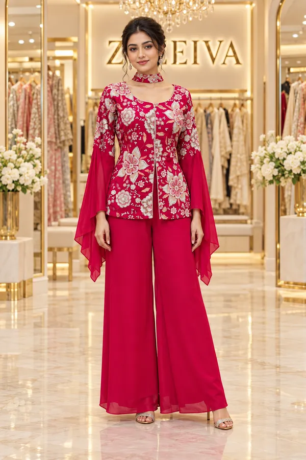 Red_Floral_Print_Kurta_Set_for_Women