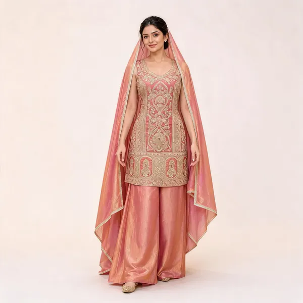 Peach_Fendi_Suit_Set_For_Women