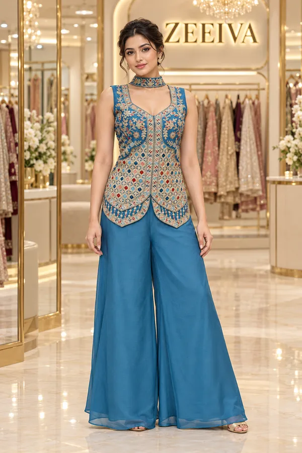 Blue_Printed_Ethnic_Top_And_Palazzo_Set_for_Women