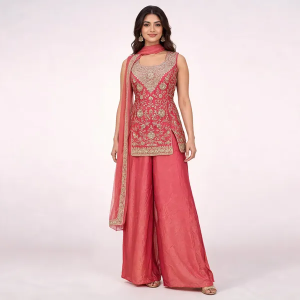 Pink_Fendi_Kurta_Set_For_Women