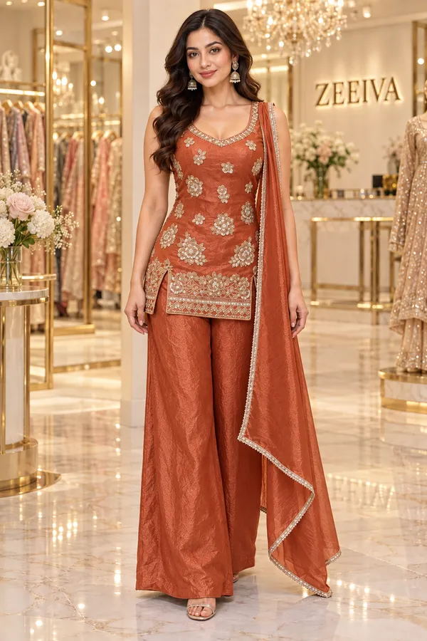 Rust_Embroidered_Straight_Fit_Suit_Set_for_Women