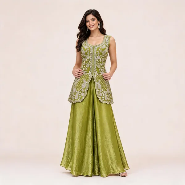Green_Fendi_Sharara_Set_For_Women