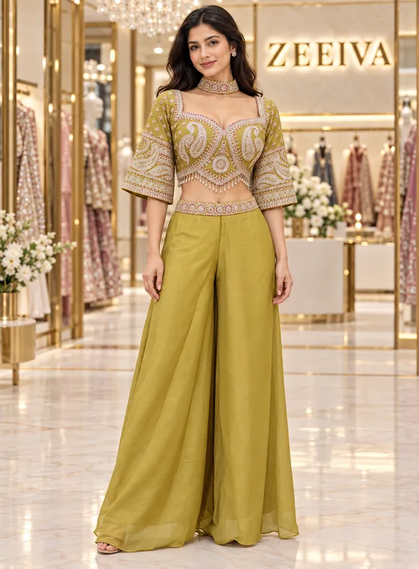 Olive_Embroidered_Crop_Top_Palazzo_Set_for_Women