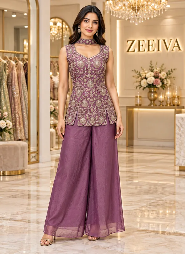 Purple_Embroidered_Kurta_Palazzo_Set_For_Women