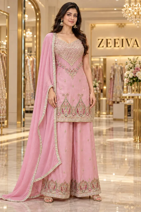 Pink_Embroidered_Kurta_Set_With_Dupatta_for_Women