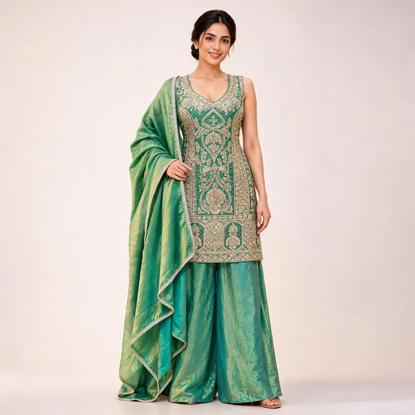 Green_Fendi_Three_Piece_Suit_Set_For_Women
