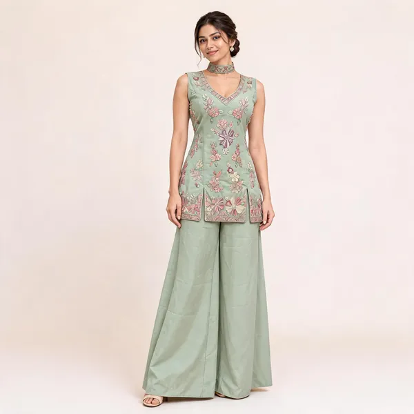 Mint_Green_Cosmos_Kurta_Set_For_Women