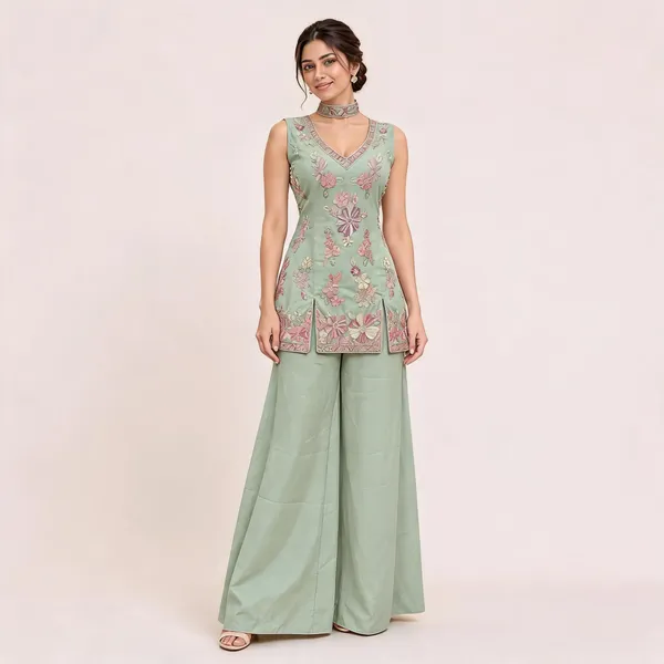 Mint_Green_Cosmos_Kurta_Set_For_Women