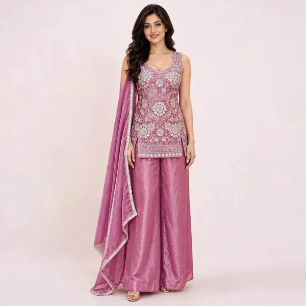 Pink_Fendi_Straight_Suit_Set_For_Women
