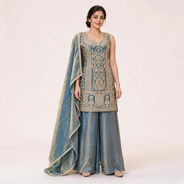 Blue_Fendi_Suit_Set_For_Women