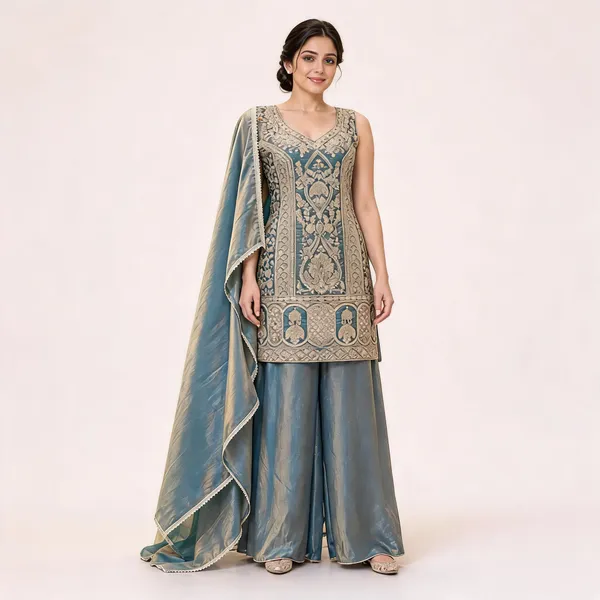 Blue_Fendi_Suit_Set_For_Women