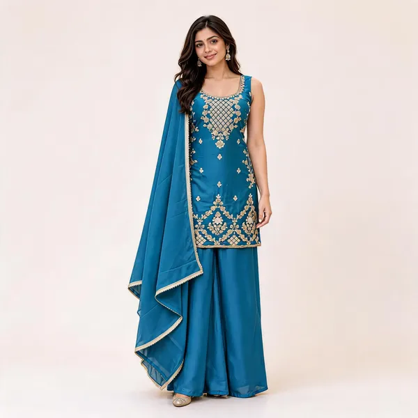 Blue_Star_Georgette_Straight_Kurta_Set_For_Women