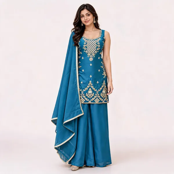 Blue_Star_Georgette_Straight_Kurta_Set_For_Women