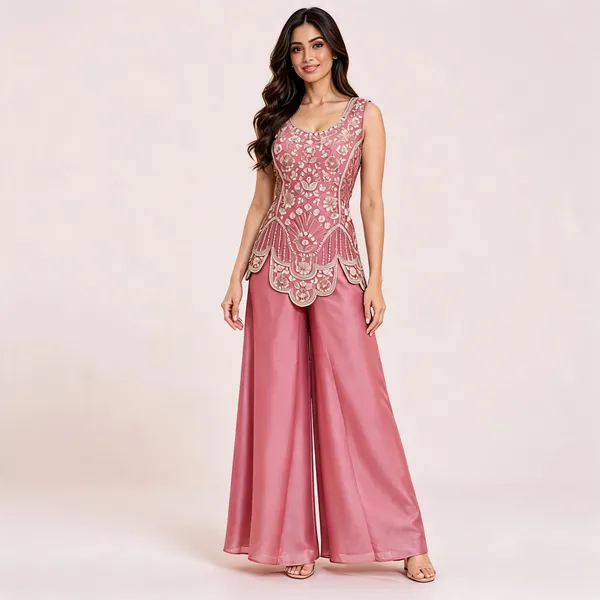 Pink_Gabana_Kurta_Palazzo_Set_For_Women