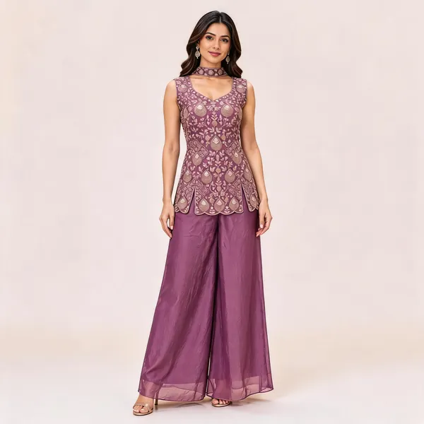 Purple_N.C-Moss_Kurta_Palazzo_Set_For_Women