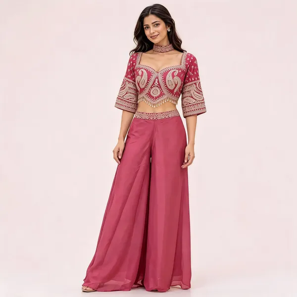 Pink_Star_Georgette_Palazzo_Set_For_Women