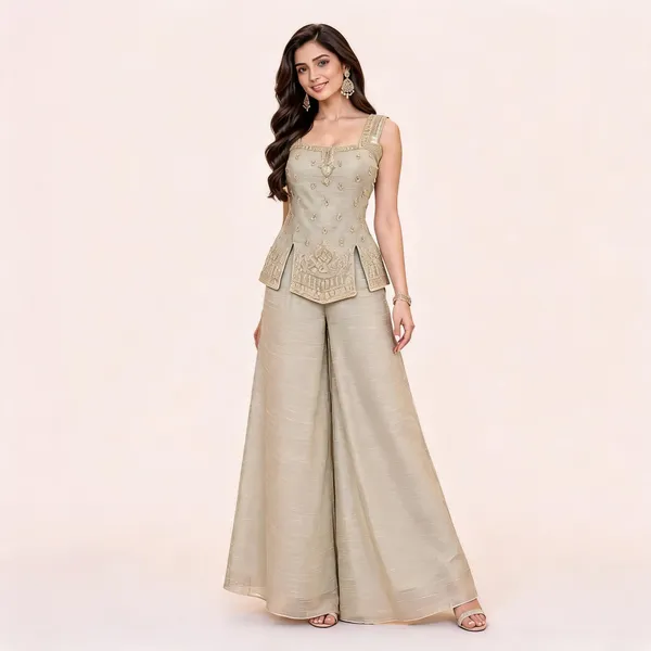 Beige_Salsa_Crush_Peplum_Palazzo_Set_For_Women