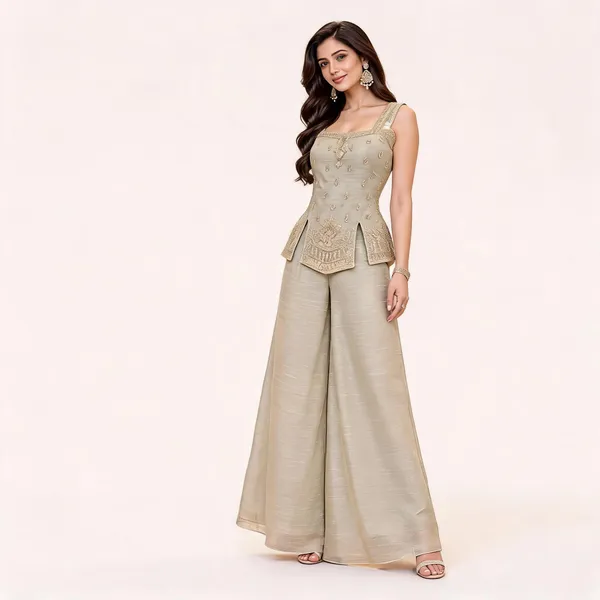 Beige_Salsa_Crush_Peplum_Palazzo_Set_For_Women
