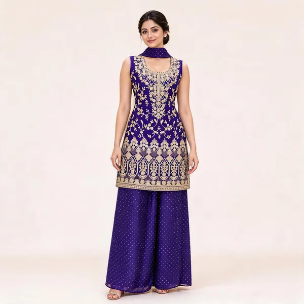 Purple_Fendi_Kurta_Set_For_Women