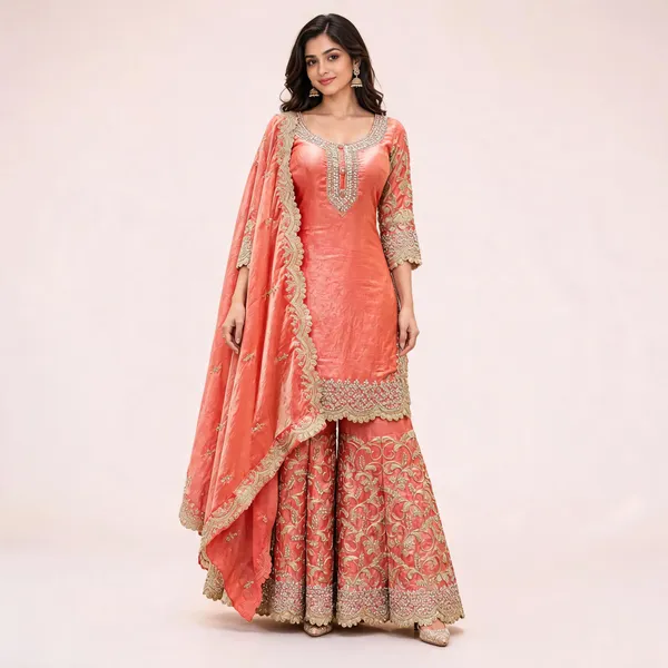 Peach_Fendi_Suit_Set_For_Women