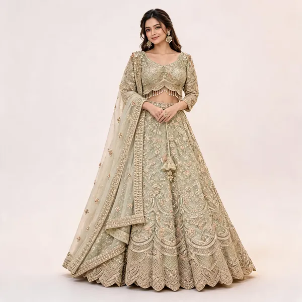 Sage_Green_Net_Lehenga_Choli_For_Women