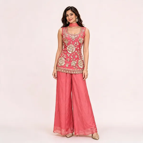 Pink_N.C-Moss_Kurta_Palazzo_Set_For_Women