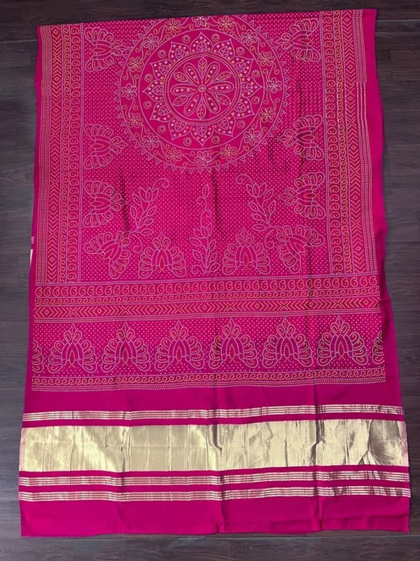 Multicolor_Gajji_Silk_Bandhani_Print_Lagdi_Patta_Dupatta_For_Women