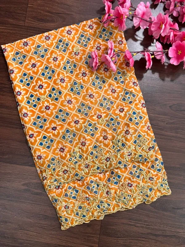 Yellow_Tabby_Silk_Patola_Stone_Cutwork_Embroidery_Dupatta_For_Women