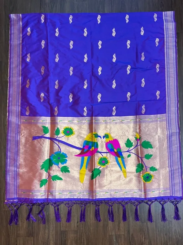 Blue_Silk_Zari_Paithani_Dupatta_For_Women