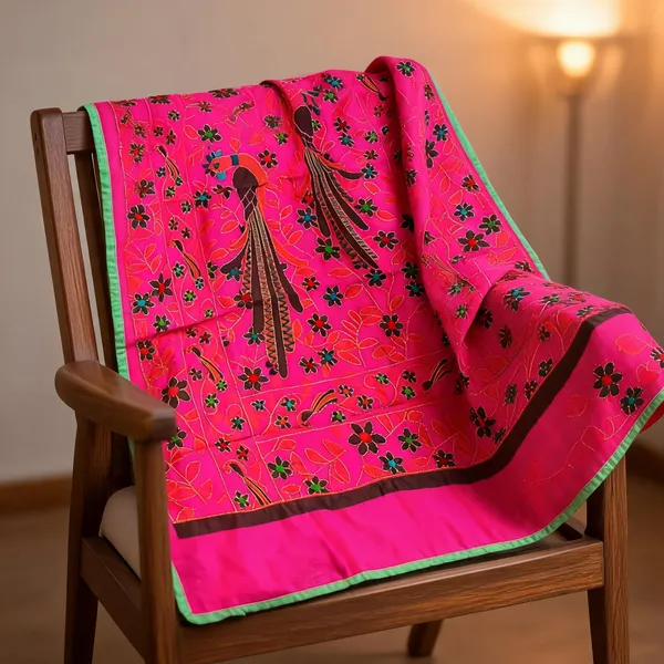Pink_Chanderi_Silk_Kantha_Work_Dupatta_For_Women