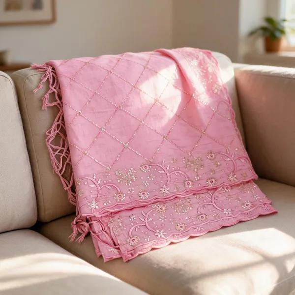 Baby_Pink_Cotton_Chanderi_Sequin_Embroidery_Tassel_Dupatta_For_Women