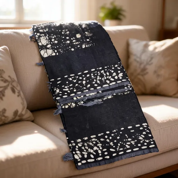 Black_Chanderi_Silk_Batik_Zari_Border_Dupatta_For_Women
