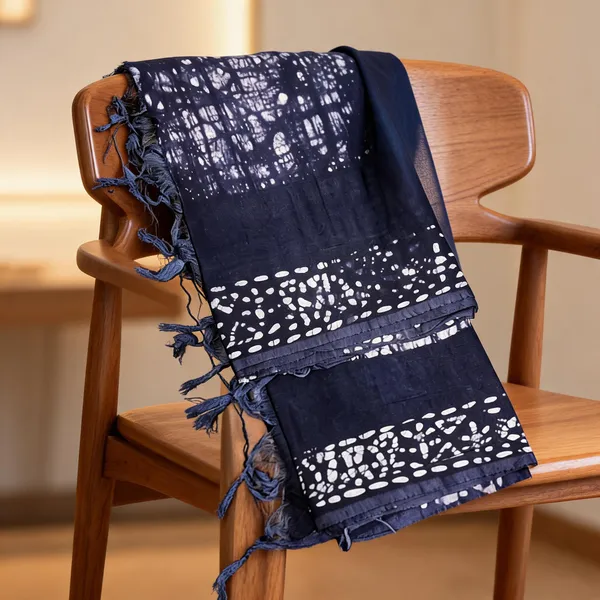 Blue_Chanderi_Silk_Batik_Zari_Border_Dupatta_For_Women