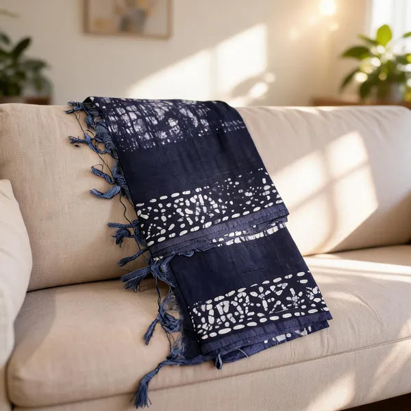 Blue_Chanderi_Silk_Batik_Zari_Border_Dupatta_For_Women