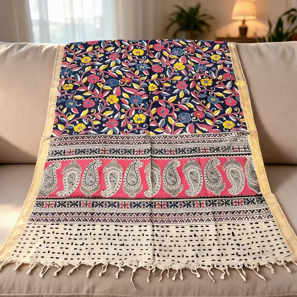 Multicolor_Chennur_Silk_Kalamkari_Dupatta_For_Women