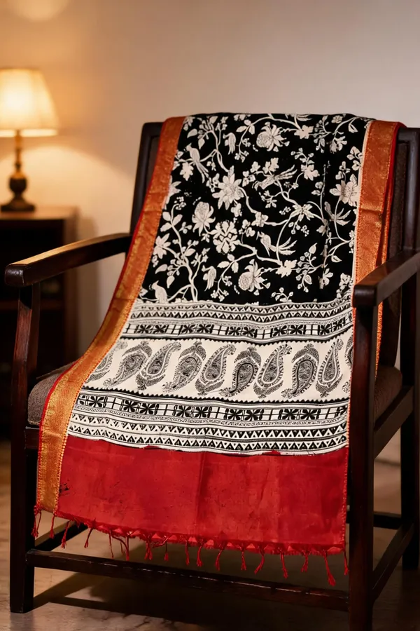 Multicolor_Chennur_Silk_Kalamkari_Dupatta_For_Women