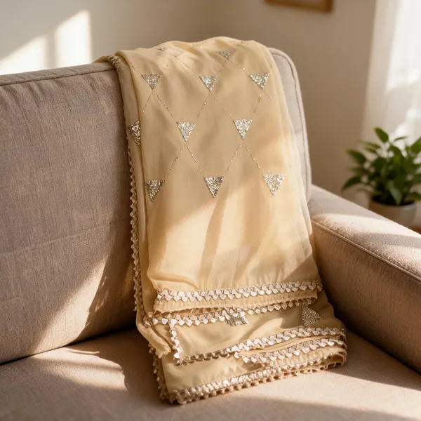 Golden_Chiffon_Sequins_Gota_Lace_Dupatta_For_Women