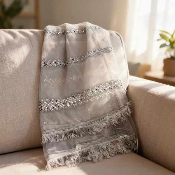 Grey_Net_Sequin_All_Over_Four-Side_Lace_Dupatta_For_Women