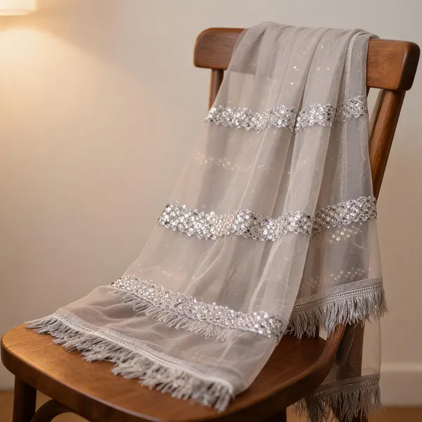 Grey_Net_Sequin_All_Over_Four-Side_Lace_Dupatta_For_Women