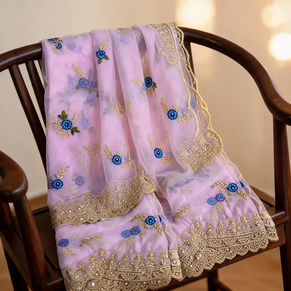 Lilac_Net_Thread_Embroidery_Cutwork_Border_Dupatta_For_Women